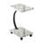 C Shaped Side Table Movable Sofa End Table Modern Coffee Table With Wheels For Small Spaces