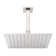 10" Modern Square Rainfall Shower Head with Square Ceiling-Mount Arm 2.5 GPM