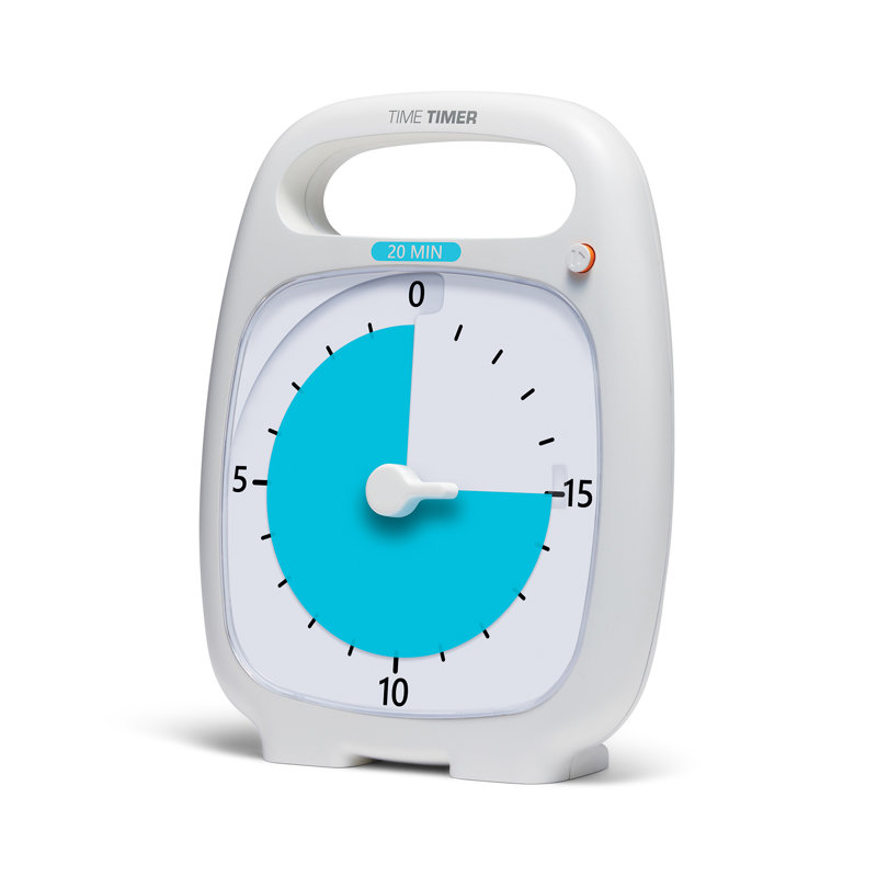 Time Timer PLUS, 20 Minute Timer, White