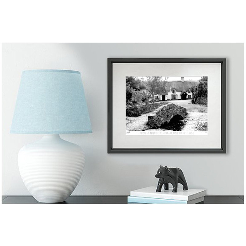 Winsford, Blacksmith Bridge And Royal Oak Hotel C1960 - Single Picture Frame Print, 28cm H x 36cm W x 2.3cm D