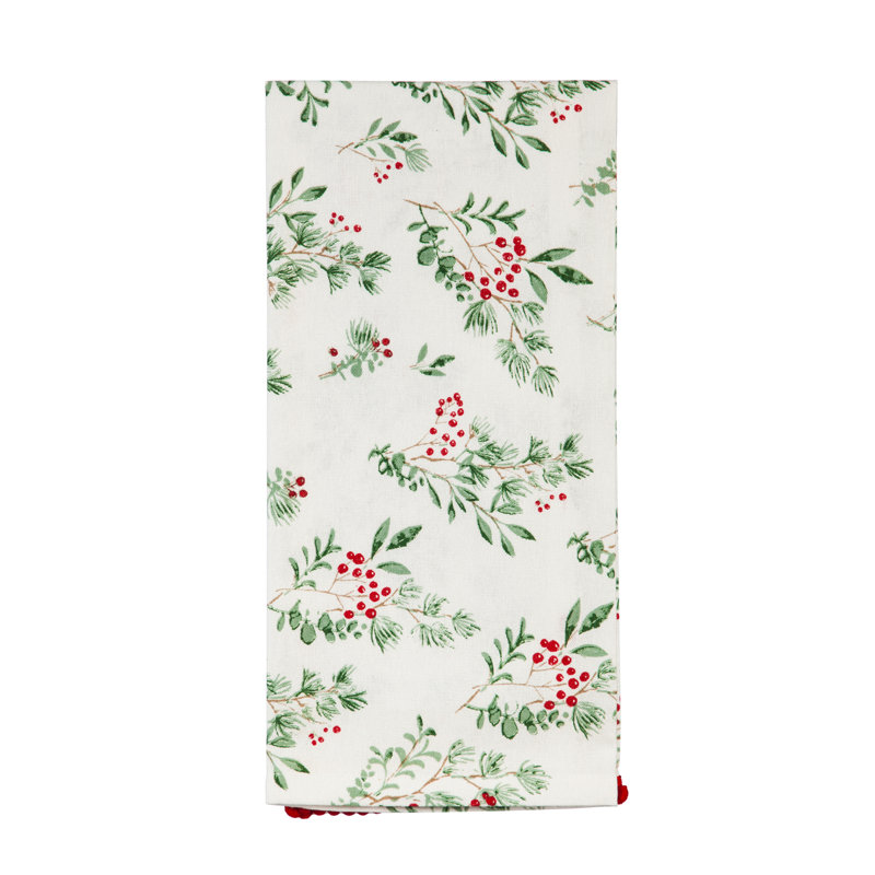 Ensemble de 12 serviettes à thé Christmas Heritage