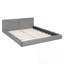 Grand lit plateforme tapissier avec tissu velours-481349827