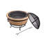 Round Concrete Wood Burning Smokeless
