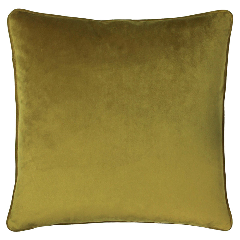 Square Throw Cushion, Ochre