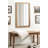 Rectangle Pieced Wood Bathroom Mirror