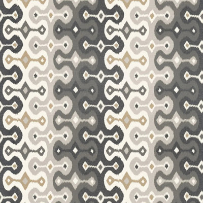 Darya Ikat Sidewall Wallpaper