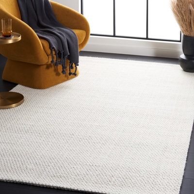 Marina Handmade Flatweave Ivory Area Rug
