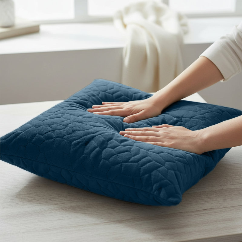 Pebble Cushion Cover-(Pack of 4), Navy