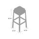 Borum Backless Outdoor Bar Stool