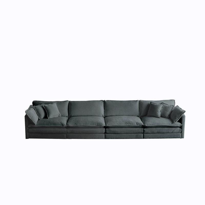 Canapé modulaire Free Free, canapé modulaire, canapé 4 places, canapé modulaire, chenille grise
