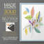 Feuilles de couleurs vives I - impression encadrée de qualité supérieure - prête à être accrochée - aucun clou requis - aucun clou requis-616321933-616321935