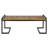 16.06" Deep Bench With Wood And Iron In Bogus Finish Frame - 28.95 Lb