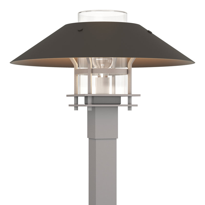Henry 1 - Light 15.8" H Hardwired Lantern Head, Transparent, Coastal Dark Smoke, Coastal Burnished Steel
