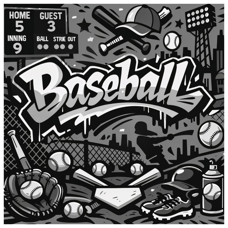 Couvertures de baseball, L 50 po x H 60 po
