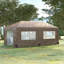 Auvent Outsunny avec parois latérales Pop Up-110378459