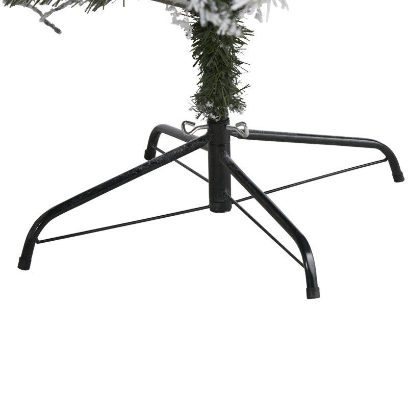 Arbre de Noël artificiel pin floqué, H 7 pi