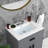 24" White Ceramic Rectangular Bathroom Single Vanity Top Sink Only with Overflow-100013829