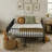 Full Size Metal Daybed , Sturdy Steel Slat Support Daybed Sofa, No Box Spring Needed, Black-1776907942-1776907936
