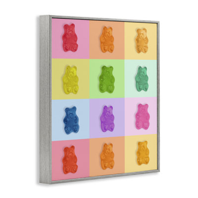 Candy Bears Rainbow Framed Giclee, design by LISH Creative