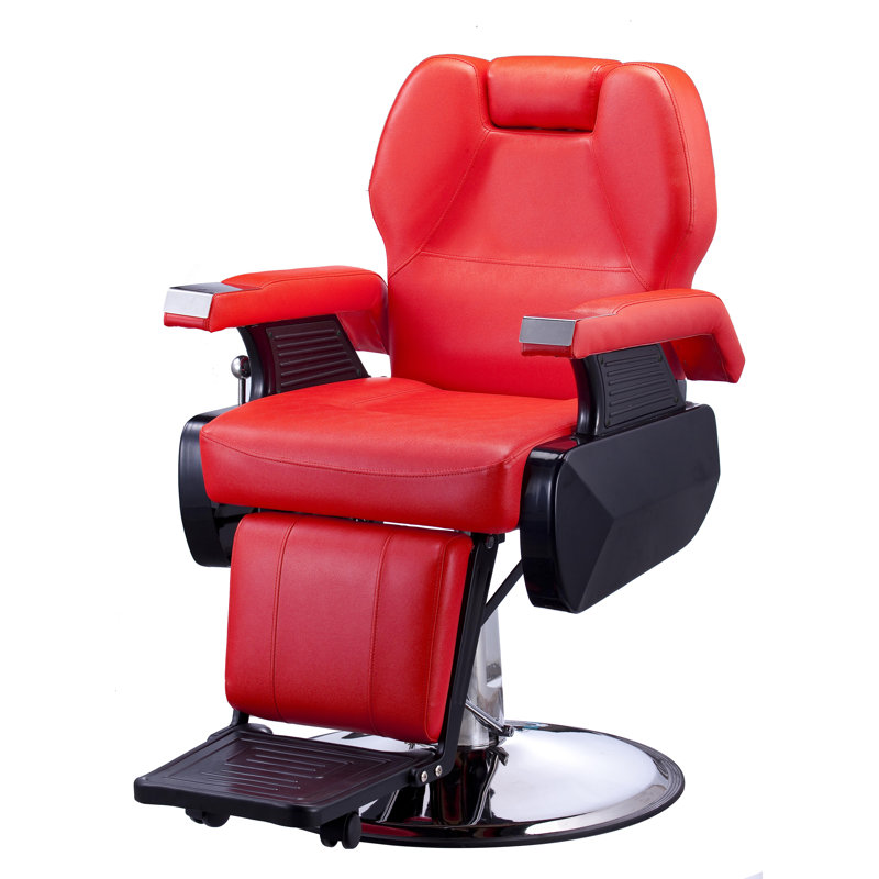 Fauteuil inclinable massant en simili-cuir, Similicuir assorti rouge