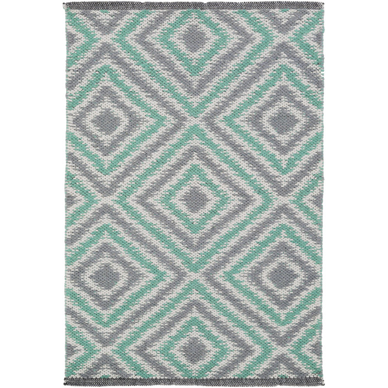 Halycon Wool Geometric Indoor Rug, Rectangle 2' x 3'
