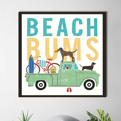 «Beach Bums Truck I carré», impression