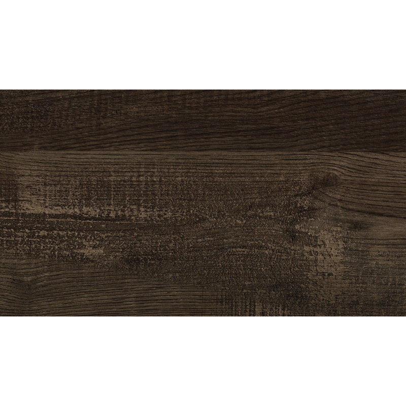 Grand lit rustique brun avec tête de lit en bois et tête de lit à rails, Grand lit, Brun rustique