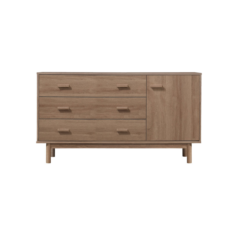 Isabeau 144 Cm Wide 3 Drawer Highboard, Oak