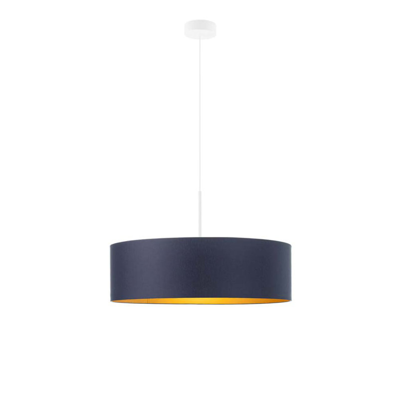 Surles 5 - Light Drum Pendant, Dark Grey, White