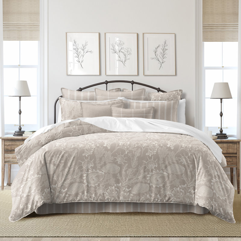 Shellabrate Natural Cotton Comforter Set  8 Piece, California King Comforter + 7 Additional Pieces