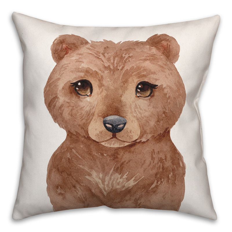 Housse et insert de coussin carré Baby Bear