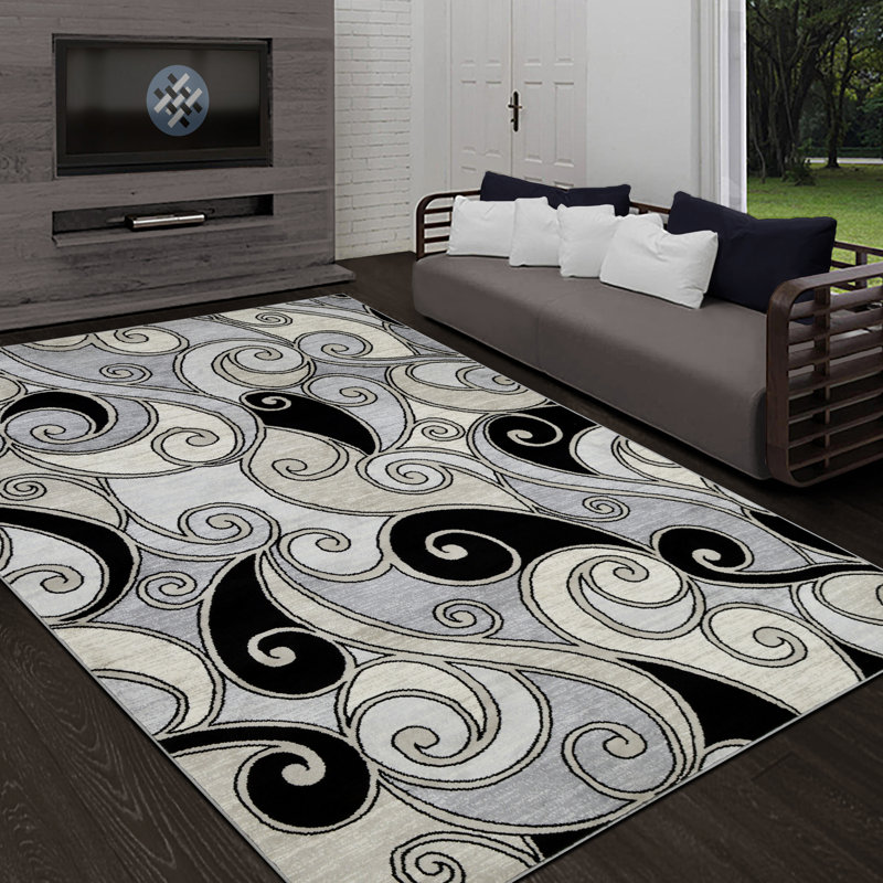 Maximilien Damask Indoor Rug, Rectangle 8' x 10'