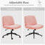 Chaise de bureau Aguilera avec assise large de 66 cm (26 pouces), piètement croisé, sans accoudoirs et à roulettes-2085797672-2096535494