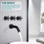 Three Handles Tub & Shower Faucet with Rough in-Valve-93839035