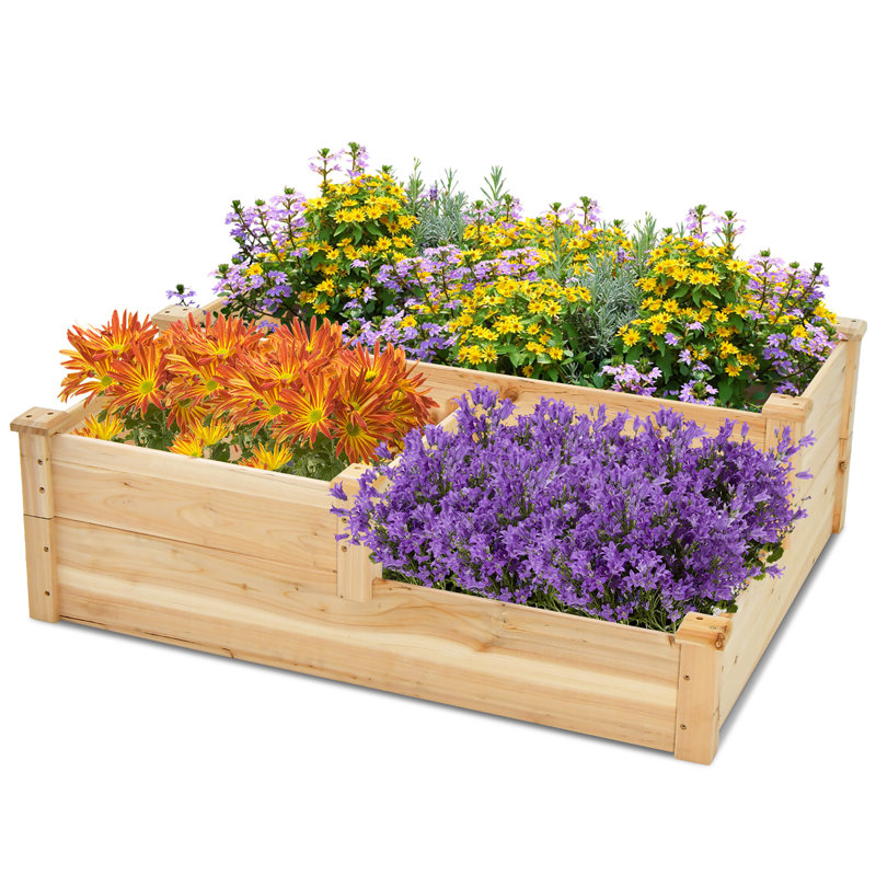 Akadian Wood Raised Garden Bed