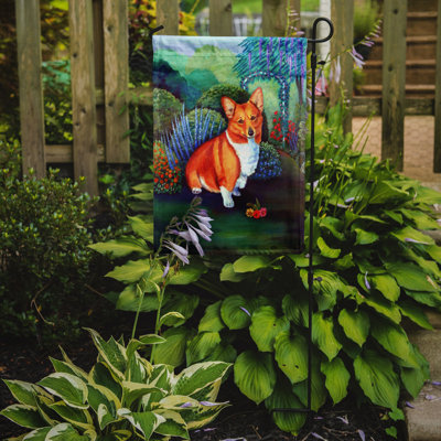 Drapeau de jardin 2 côtés pembroke corgi