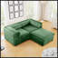 Canapé en chenille 2 places avec repose-pieds-912234537