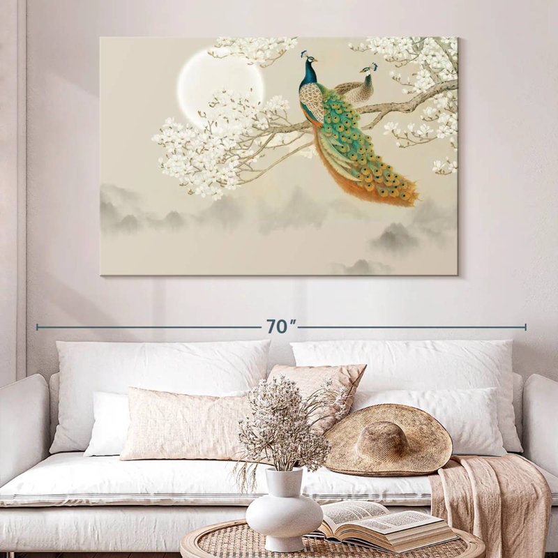 Brampt Japanese Peacock, 34" H x 51" W