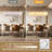 Alabaster Rectangular Chandelier L40 Inch(Dimmable Bulbs Include)