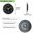 12" Large Luminous Function Numbers And Hands, Silent Non-Tick Quartz Wall Clock, Black