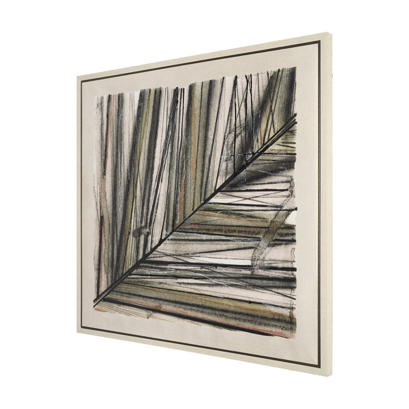 Seam II By Chad Warren A Hand Embellished Textured Framed Canvas, Seam I