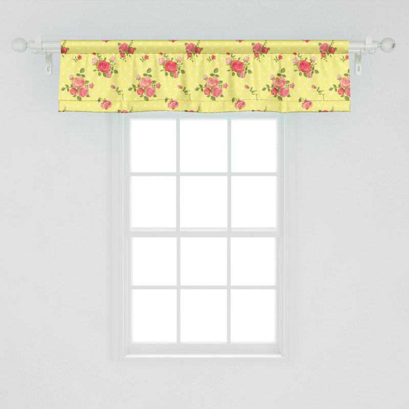 Ensemble de 2 cantonnières Ambesonne Rose, L 54 po x L 12 po