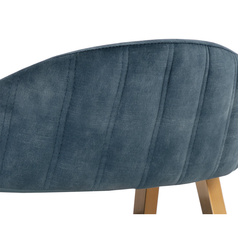 Fauteuil rembourré H 18,5 po, Bleu