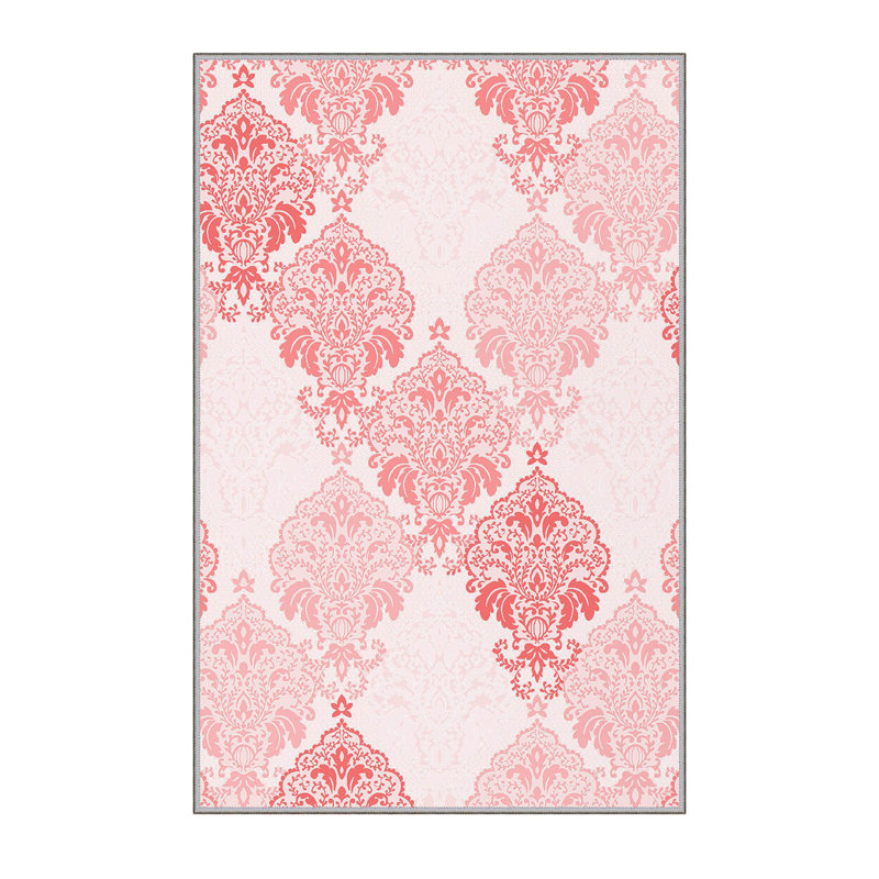 Stylish Woven Carpet, 5.6 x 7.5 Feet, 100% Polyester, 0.3 in Pile Height | Antibacterial, Non-Slip PVC Felt Dot Underside, Machine Washable | 3D Digital Printing, Durable & Easy to Maintain - Perfect for Any Room