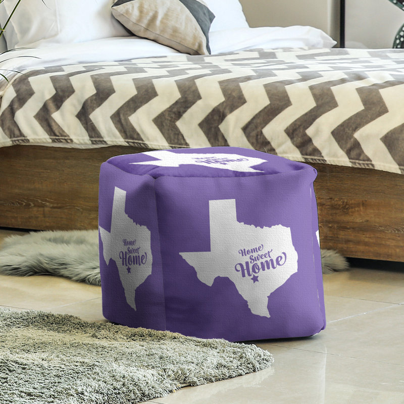 Repose-pieds cubique san antonio home, Mauve