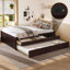 Lit plateforme avec lit gigogne, 2 tiroirs et multiprise-748595420-748595422