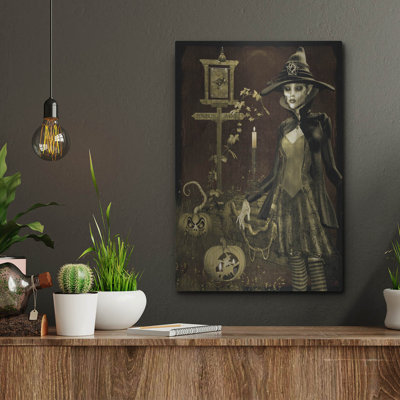  «Halloween Graveyard C» par Jean Plout, art mural en métal, 12 po x 16 po