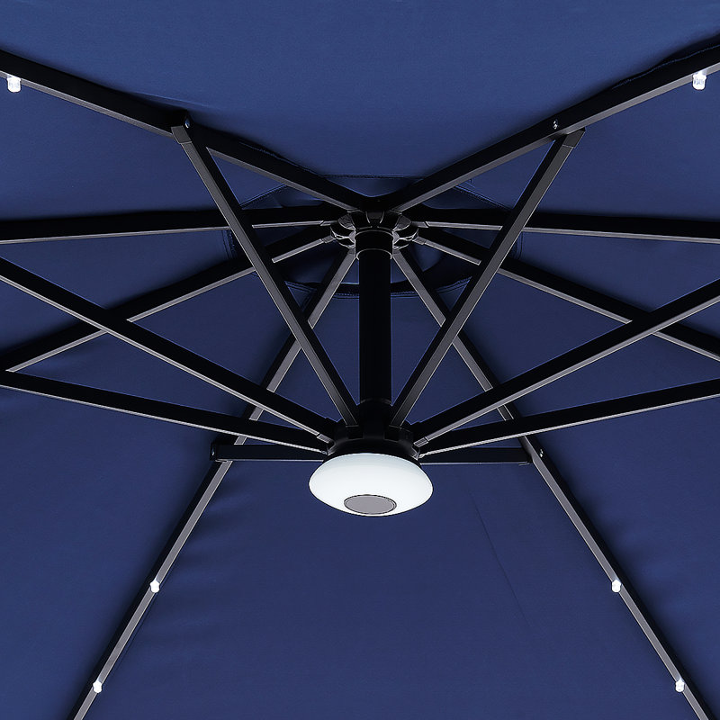 Parasol en porte-à-faux 10 pi Lasalle, Bleu marine