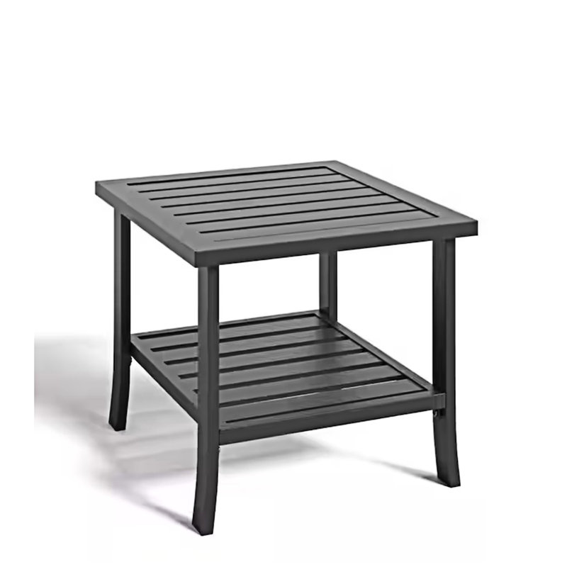 Outdoor Side Table, Black