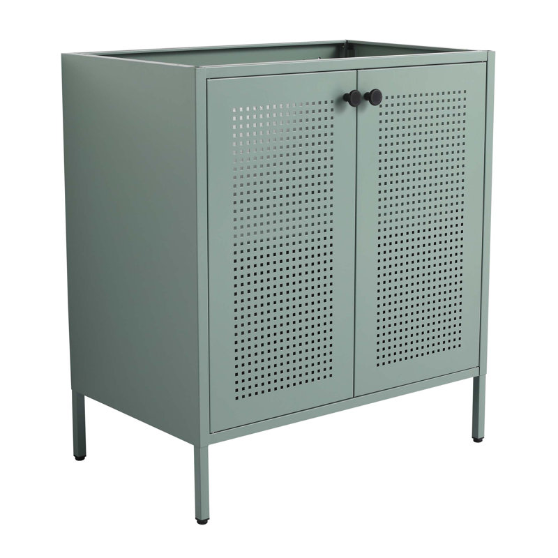 Meuble-lavabo autoportant de 30 po sans lavabo supérieur, Vert menthe